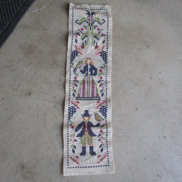 Vintage Other - Vintage cross stritch banner